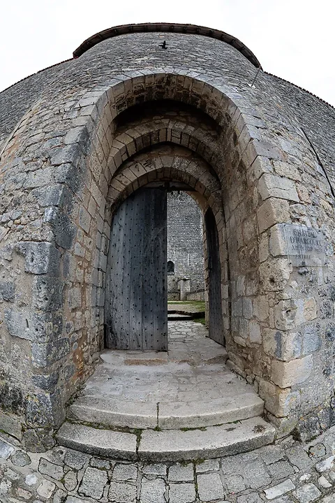 La cit&eacute; de Chauvigny - en Fisheye - Photo n°6