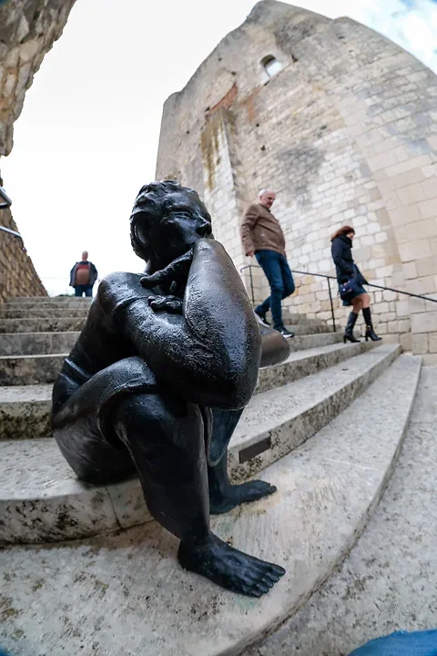 La cit&eacute; de Chauvigny - en Fisheye - Photo n°8