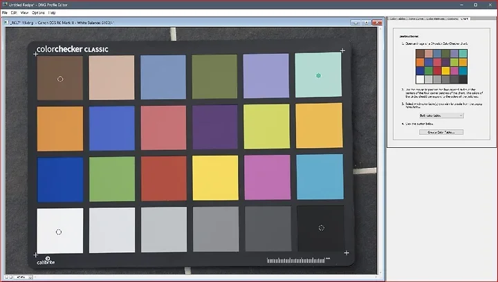 Calibration appareil photo dans LR (pro) - Photo n°1