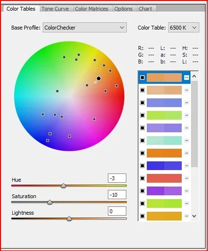 Calibration appareil photo dans LR (pro) - Photo n°2